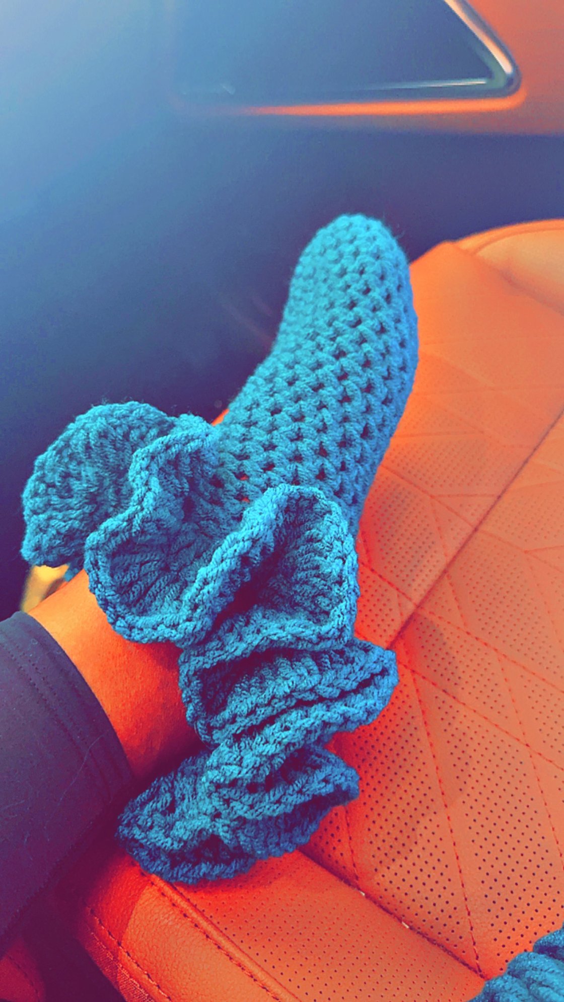 Image of Ruffle Crochet Booties