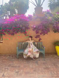 Image 1 of Patchwork Sheer Dress