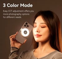 Image 1 of Magnetic Fill Light Mini Selfie Light 3Modes Adjustable Brightness for Smartphone