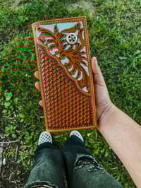 Tolled Turquoise men’s wallet 