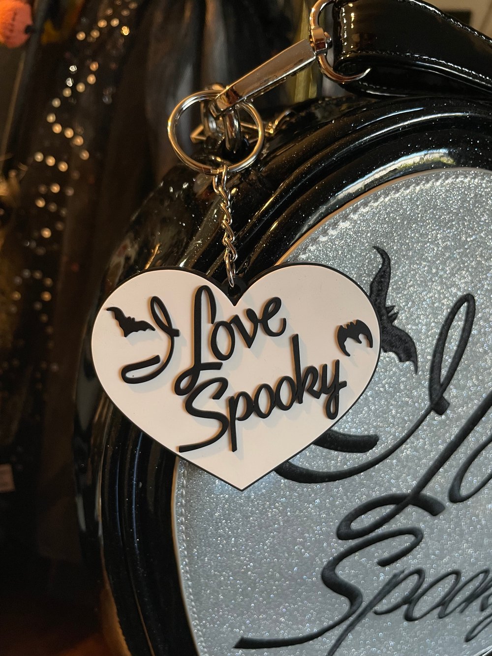 I Love Spooky PVC Keychain