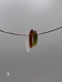 Image 1 of Sterling Silver Sea Glass Choker 