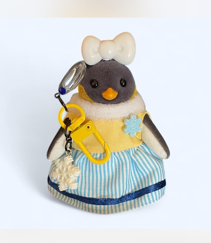 Image of Sapphire Calico Penguin Keychain