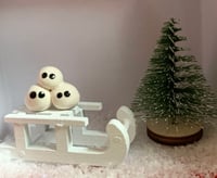 Image 7 of Handmade stack of 3 snowballs. 