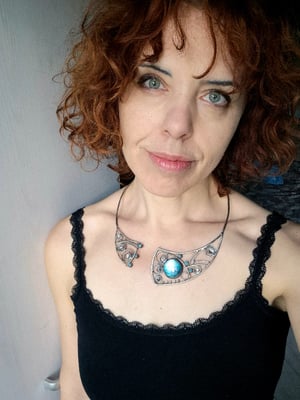Blue necklace 