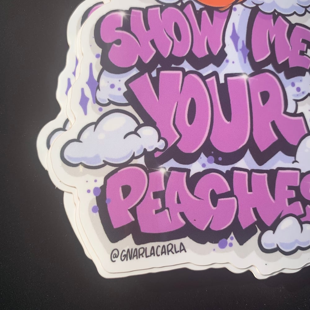 Show me your peaches Sticker