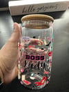 16oz "Lady Boss" Libbey Glass Cup