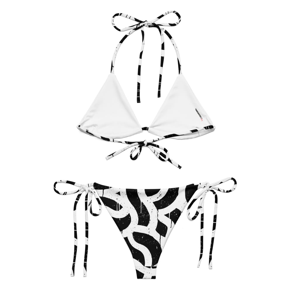 All - over print string bikini