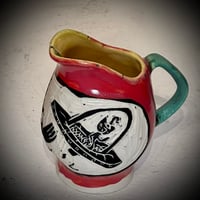 Image 3 of “Alien Cat Creamer” porcelain one of a kind