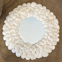 Image 1 of Seashell Mirror Shite 24”