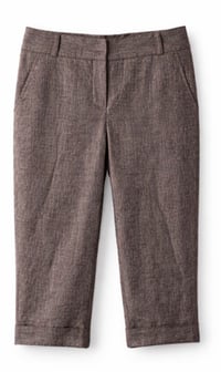 Image 3 of New Sz.10 New Directions Brown Linen Dress Capri #228*10