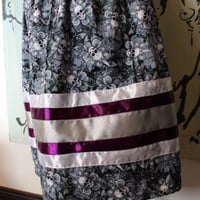 Image 3 of grey & Purple ribbon skirt