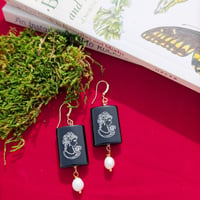 Image 2 of Black Onyx Silhouette & Pearls