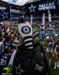 Image 1 of Dallas Cowboys custom Golf Club Cover hand knit logo NFL fan  gift-04c8bd49