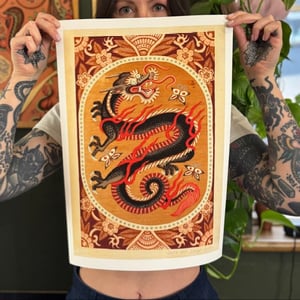 Image of Dragon Print A4 and A3