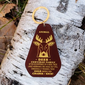 Deer Track Keychain