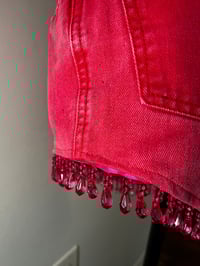 Image 4 of Hot Pink Asymmetrical Jean Skirt