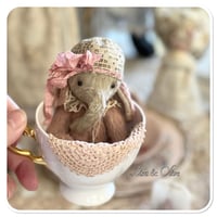 Image 12 of Rose Petal a beige and dusty pink Handmade teacup elephant