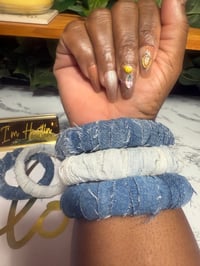 Image 3 of denim bangles