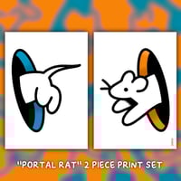 Image 3 of "PORTAL RAT" A4 PRINTS