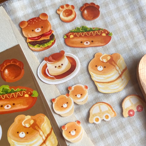 Image of 'Bear Foods' Sticker Sheet