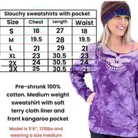 Image 3 of 2X rainbow Slouchy With Pocket