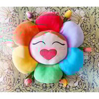 Image 2 of Rainbow Flower Hoseok Cushion