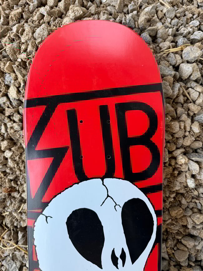 Subhumans skateboard deck Parasite Pirates Press