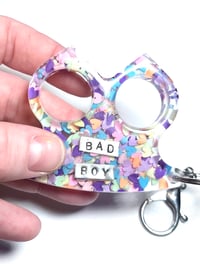 Image 3 of BRAT 666, CRY BABY, BAD BOY keychains