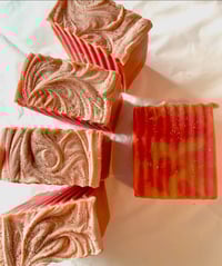 Image 1 of Date Night Champagne +Pomegranate Goats Milk Handcrafted Soap