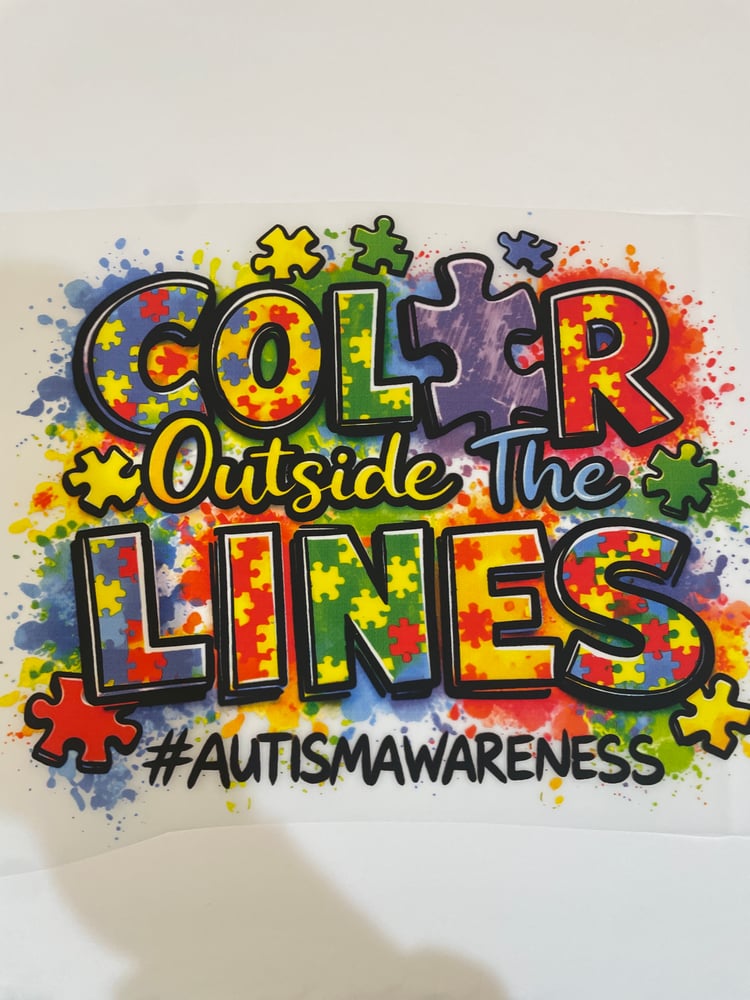 Image of Color Outside The Lines Autism Awareness