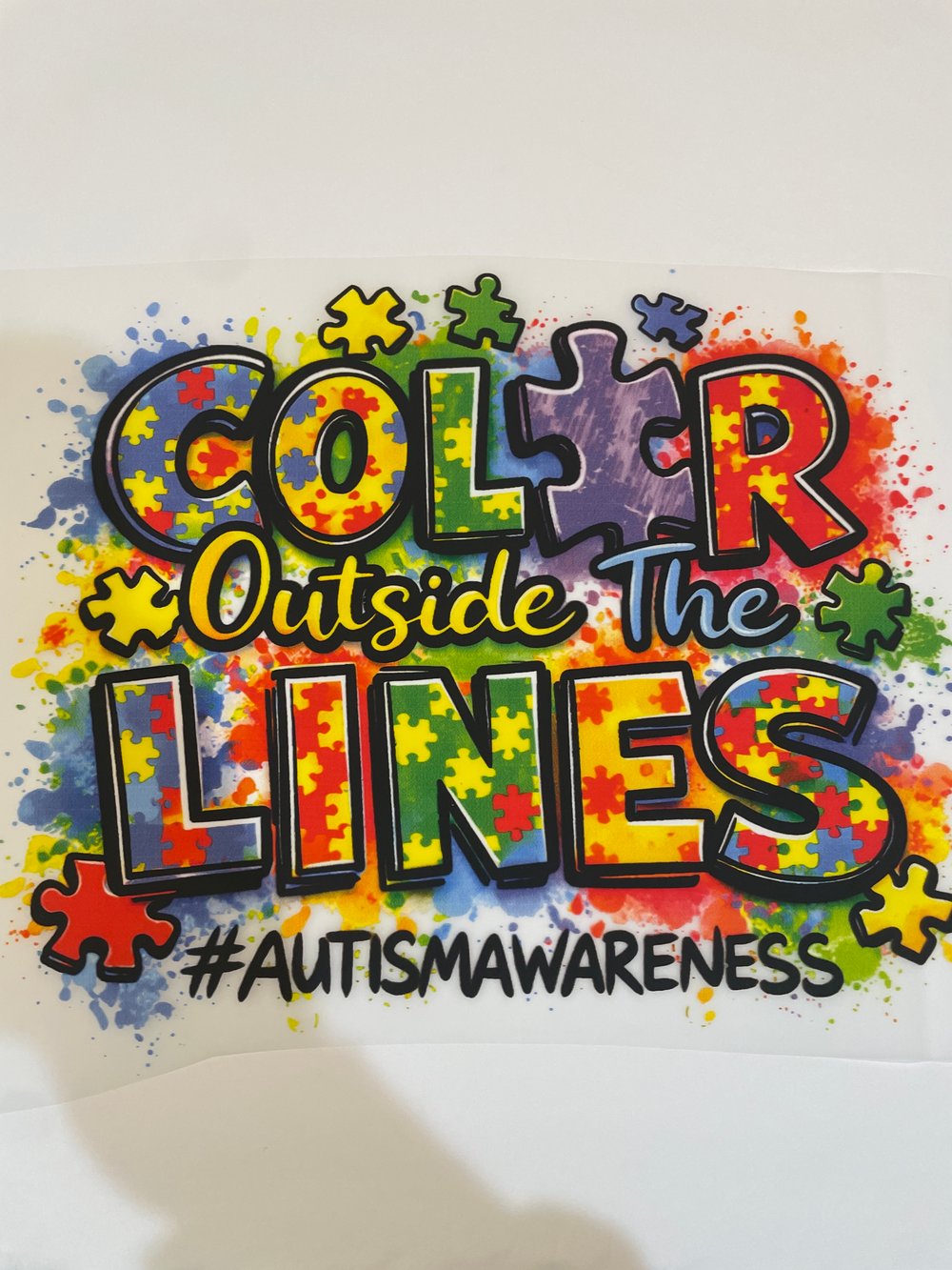 Image of Color Outside The Lines Autism Awareness