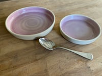 Image 4 of PINK High sided Lunch and Dessert Plates