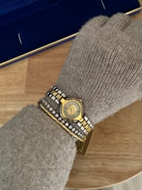 Image 6 of Vintage Oleg Cassini Two Tone Gorgeous Dial Watch