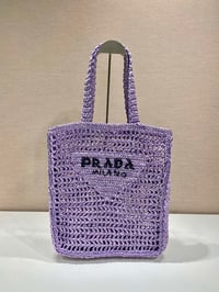 Image 14 of Pràdä Straw Beach Bag