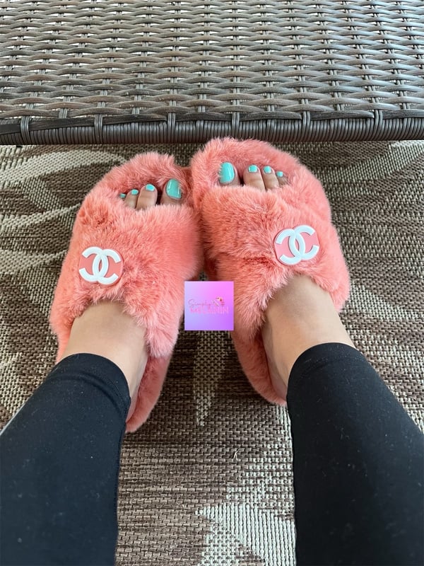 Image of double c slippers 💗. 