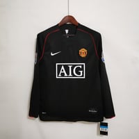 Image 1 of Manchester United 07/08 Away Long Sleeve Retro Jersey