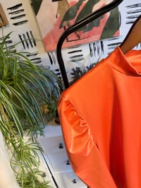 Image 2 of NWT Orange puffy sleeve top