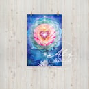 Image 1 of Cosmic Lotus Heart Poster