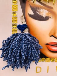 Image 6 of Heart Yarn Earrings 