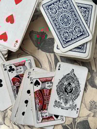 Image 4 of Boite en cuir de 2 jeux de cartes dit de patience, XIXème s.