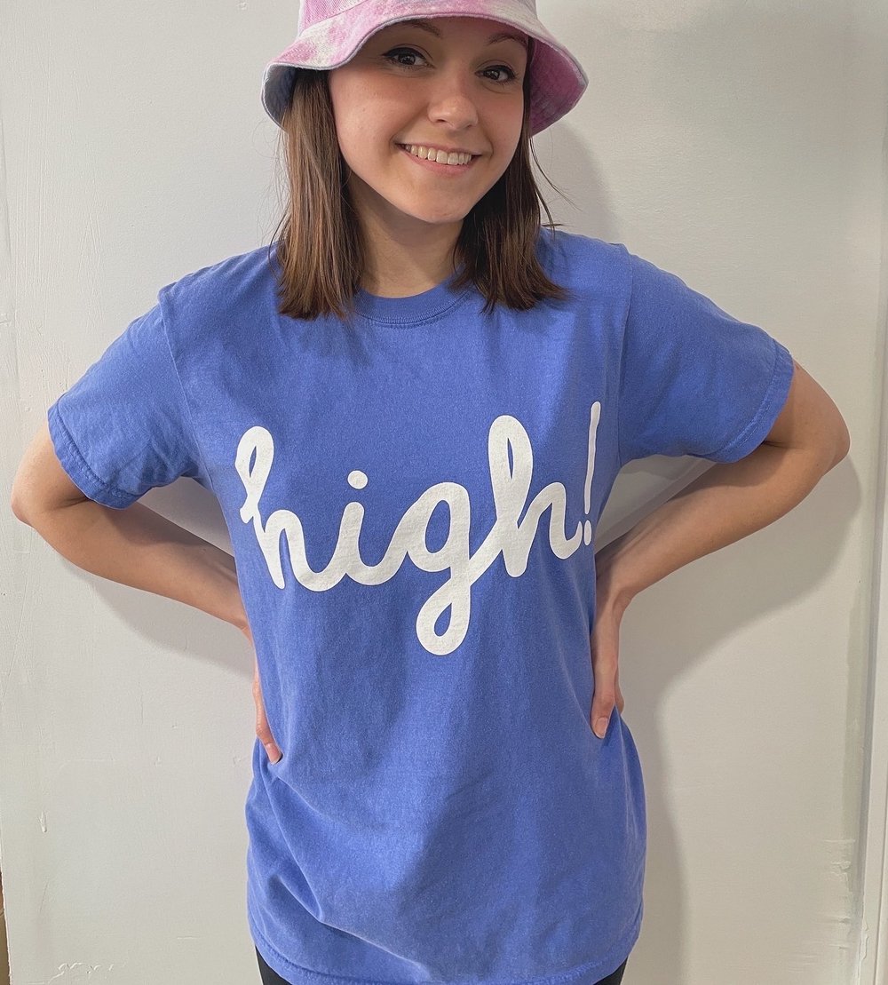 Image of High! - Flo Blue T-Shirt