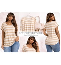 Image 1 of New XL New York & Co Dazzeled stripe top #717*8