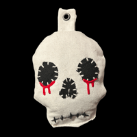 Image 1 of PLUSH SKULL KEYCHAIN