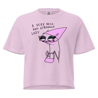 Image 2 of Women’s heavyweight boxy tee strange lady 