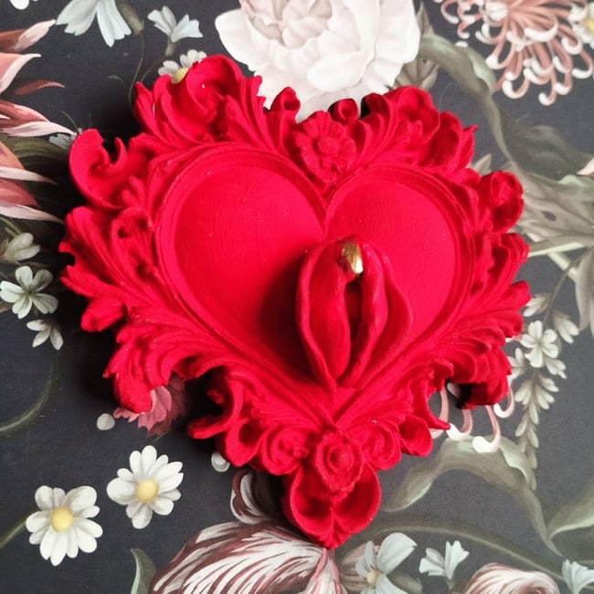 Coeur sacré Rouge baiser