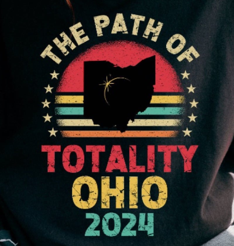 Image of Eclipse Ohio Totality Tee & Sweatshirt