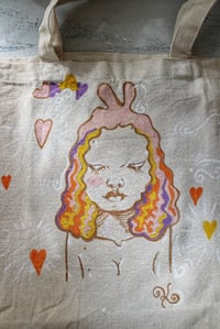 Image 5 of Handpainted Canvas Tote bag original design (DM for oders) 