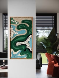 Image 1 of Handmade Textile Art: Akamana ka Mweo(River of Life)