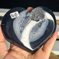 Image 3 of Black Agate Heart (16B)